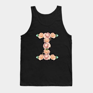 Letter I Floral Tank Top